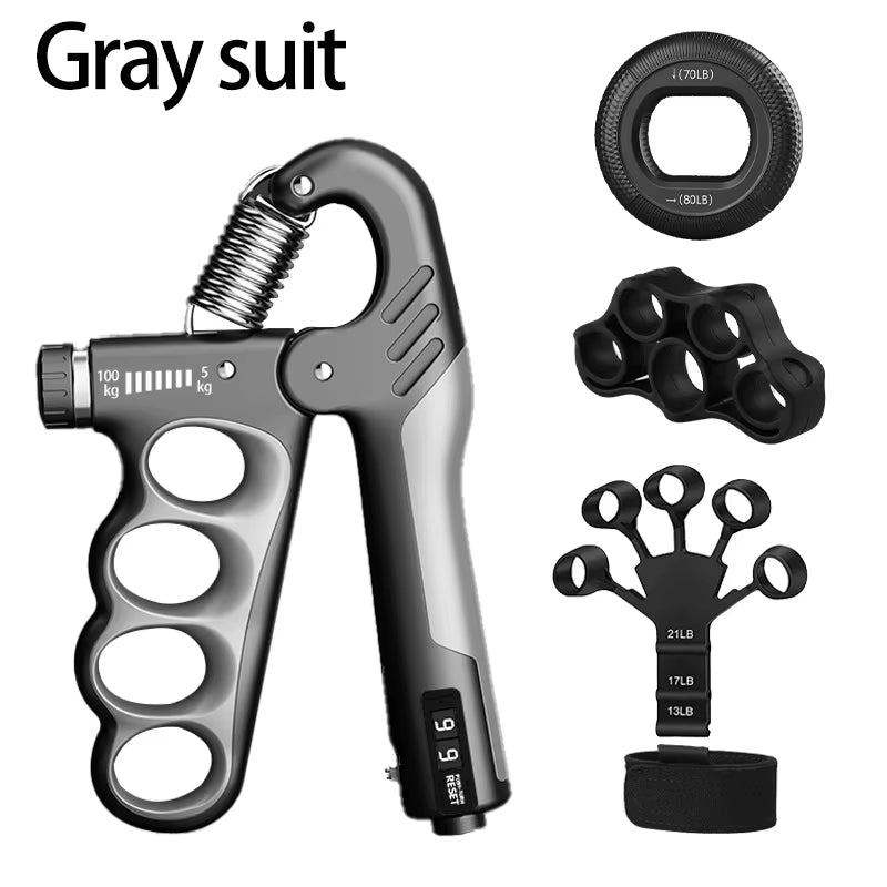 Adjustable Grip Strengthener - 5-150Kg Wrist Expander for Muscle Recovery & Hand Strength Fitness