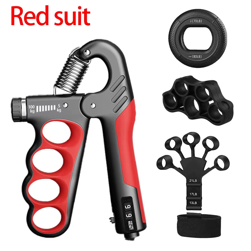 Adjustable Grip Strengthener - 5-150Kg Wrist Expander for Muscle Recovery & Hand Strength Fitness