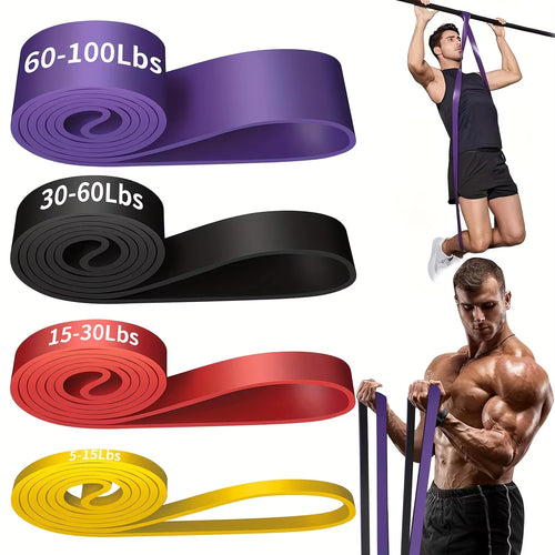 Transform Your Workout with Our Stackable Heavy-Duty TPE Resistance Band Set - Anti-Snap for Ultimate Muscle Strength & Flexibility!