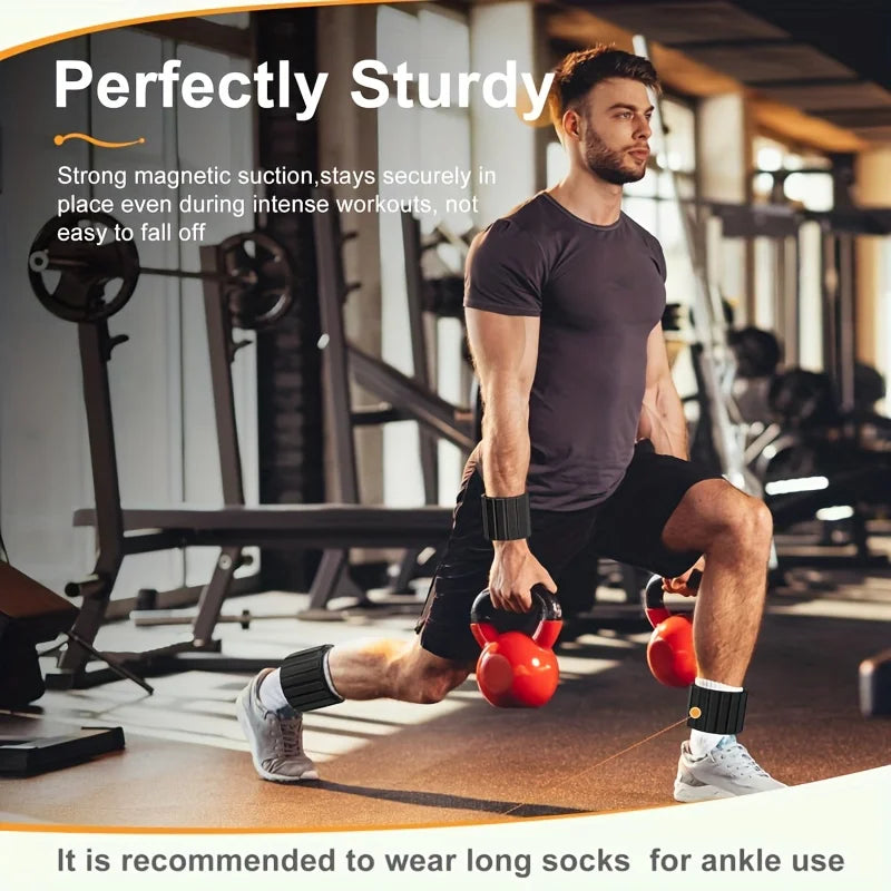 Magnetic Ankle & Wrist Weights | Adjustable Resistance Training Set