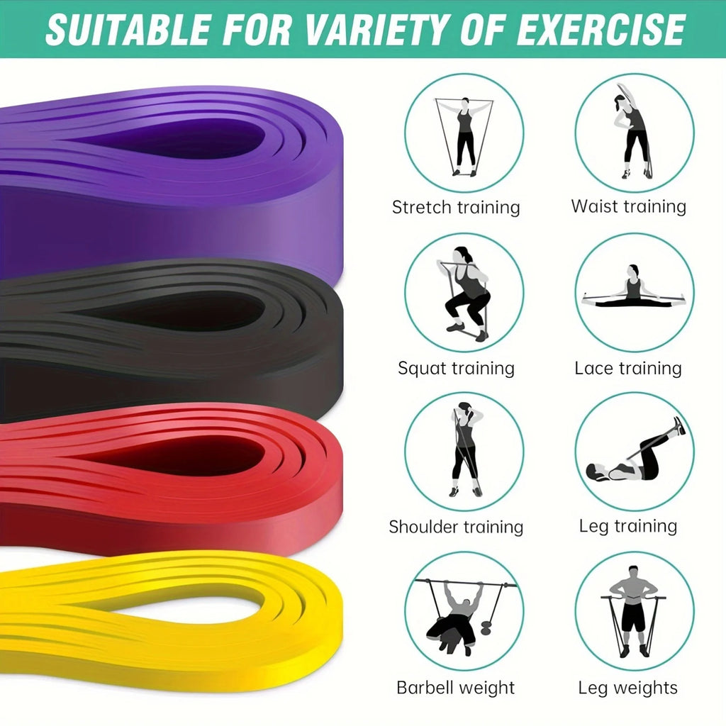 Stackable Resistance Bands Set | Heavy Duty Full Body Workout Trainer